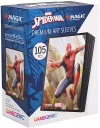 1. Gamegenic: Magic the Gathering - Marvel's Spider-Man - Premium Art Sleeves - Koszulki na Karty - Spider Man