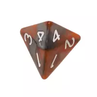 4. Komplet kości REBEL RPG - Dwukolorowe - Pomarańczowo-szare