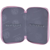4. AstraBag Piórnik AC2 Dwukomorowy bez Wyposażenia Honeybunny 503023027