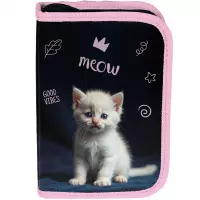 4. Paso Piórnik Dwuklapkowy bez Wyposażenia White Cat PP26CD-P001BW