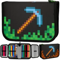 8. Starpak Piórnik Dwuklapkowy z Wyposażeniem Pixel Game Kilof 485869