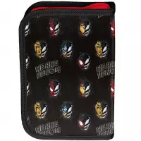 3. Paso Piórnik Dwuklapkowy z Wyposażeniem Spiderman Venom SP26VO-P001