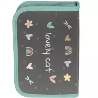 2. Paso Piórnik Dwuklapkowy z Wyposażeniem Grey Cat PP26CS-P001