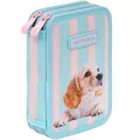 5. AstraBag Piórnik AC21 Dwukomorowy z Wyposażeniem Puppy Line 503026063