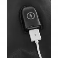 12. R-Bag Plecak Męski na Laptopa 15" z USB Vector Black Z231