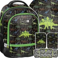 1. Paso Zestaw Szkolny 3el Dino Small Plecak PP26DR-260 + Piórnik PP26DR-P001BW + Worek PP26DR-712 