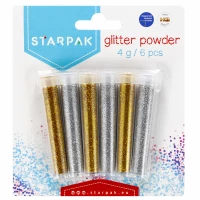 4. STARPAK Brokat Sypki Złoty-Srebrny 6x4gr 266321