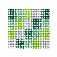 2. Craft With Fun Ozdoba Dekoracyjna Samoprzylepna Kryształki Zielone 501431