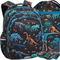 1. CoolPack Zestaw Szkolny Fossil 3el. Plecak Jerry F029700 + Worek F070700 + Piórnik F066700