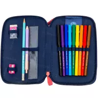 7. AstraBag Piórnik AC21 Dwukomorowy z Wyposażeniem Dear Puppy 503026015
