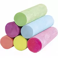 2. Kidea Kreda Chodnikowa Jumbo Kolorowa Neonowa 20 sztuk Wiaderko 068906