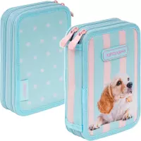 1. AstraBag Piórnik AC21 Dwukomorowy z Wyposażeniem Puppy Line 503026063