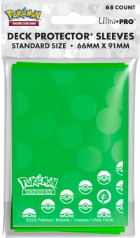 1. Ultra Pro: Pokemon - Deck Protector Sleeves - Koszulki na Karty - Energy - Grass Type (65 szt.)