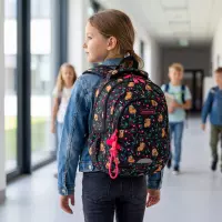 11. AstraBag Plecak Szkolny AB330 Flower Capy 502026012
