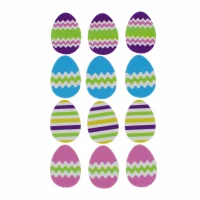 2. Craft With Fun Ozdoba Dekoracyjna Samoprzylepna EVA Pisanki 12szt. Wielkanoc 531816