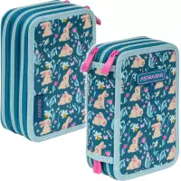 1. AstraBag Piórnik Trzykomorowy z Wyposażeniem AC31 Candy Bunny 503026002