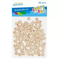 1. Craft With Fun Ozdoba Dekoracyjna Kulki Drewniane 567233