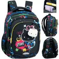7. CoolPack Fast Plecak Szkolny Hello Kitty Black Neon F163034