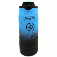 1. CoolPack Bono Bidon Metalowy 350ml Football Blue 2T Z10008