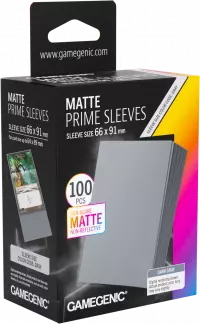 1. Gamegenic: Matte Prime Sleeves (66x91 mm) - Dark Gray - 100 sztuk