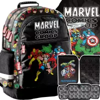 1. Paso Zestaw Szkolny 3el.Marvel Comics Plecak AV26BB-116 + Piórnik AV25LL-P001BW + Worek AV26BB-712