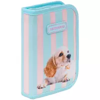 3. AstraBag Piórnik AC1 Pojedynczy Dwuklapkowy bez Wyposażenia Puppy Line 503026062