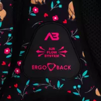 6. AstraBag Plecak Szkolny AB300 Flower Capy 502026013