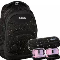 1.  BeUniq Zestaw Szkolny 2el. Dots Plecak BU26RX-2708 + Piórnik BU26RX-013 
