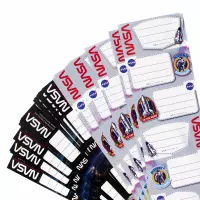 1. Starpak Naklejki Na Zeszyt Nasa 1 Listek 6szt 536028