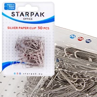 1. STARPAK Spinacze Biurowe Srebrne 28 mm 50 sztuk 149877