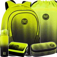 1. CoolPack Zestaw Szkolny Gradient Lemon 5el. Plecak Factor X F002510 + Worek E70510/F + Piórnik E62510/F + 56414CP + Z07510