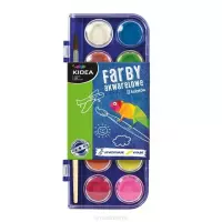 1. Kidea Farby Akwarelowe 12 Kolorów 369086