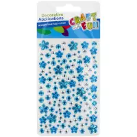 1. Craft With Fun Ozdoba Dekoracyjna Kwiatki Kryształki Samoprzylepne 382481