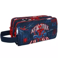 1. CoolPack Primus Piórnik Saszetka Trzykomorowa Prostokątna Spider-Man F060038