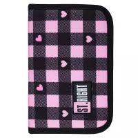 4. St.Right Piórnik Dwuklapkowy bez Wyposażenia PC-03 Pink Checkered 680410
