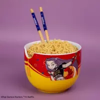 4. Zestaw Do Ramen: Miska z Pałeczkami K-POP Demon Hunters - Mira