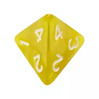 5. Komplet kości REBEL RPG - Perłowe - Jasnożółte