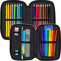 2. AstraBag Piórnik AC21 Dwukomorowy z Wyposażeniem Game On 503026031