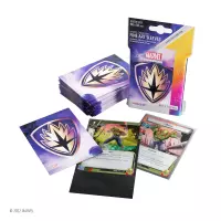 5. Gamegenic: Marvel Champions Fine Art Sleeves (66 mm x 92 mm) Guardians Logo 50+1 szt.