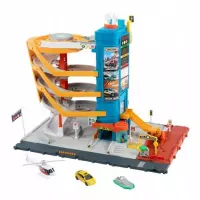 5. Matchbox Zestaw Centrum Transportowe Garaż + 3 Auta HXL47