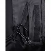 8. R-Bag Plecak Męski na Laptopa 15" z USB Fort Black Z051