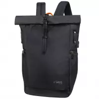2. R-Bag Plecak Męski na Laptopa 15" z USB Roll Black Z151