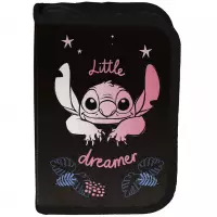 3.  Paso Piórnik Dwuklapkowy bez Wyposażenia Stitch Black DS26YY-P001BW