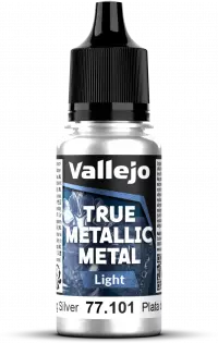 1. Vallejo: 77.101 - True Metallic Metal - Light - Sterling Silver (18 ml)