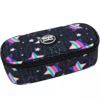1. Coolpack Campus Piórnik Tuba Usztywniona z Organizerem Rainbow Night F062900
