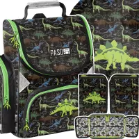 1.  Paso Zestaw Szkolny 3el Dino Small Tornister PP26DR-525 + Piórnik PP26DR-P001BW + Worek PP26DR-712