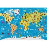 4. Interdruk Puzzle 250 el World Map 368966