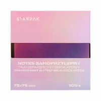1. Starpak Notes Samoprzylepny Brokat Ombre Fioletowy 576522