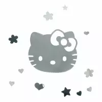 2. Zestaw Naklejek Ściennych Hello Kitty 50 szt.