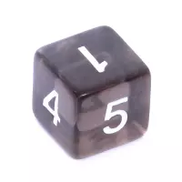7. Komplet kości REBEL RPG - Kryształowe - Czarne